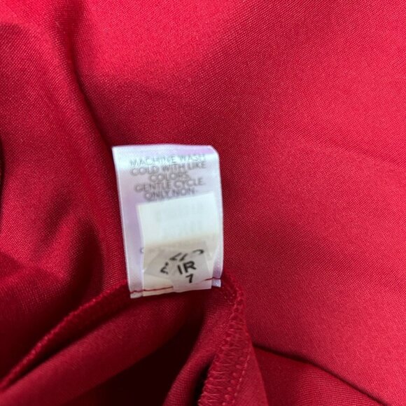 J.Jill Womens Small Red Ponte Knit 3/4-Sleeve Classy Peplum Dress Stretch Casual - Picture 9 of 9